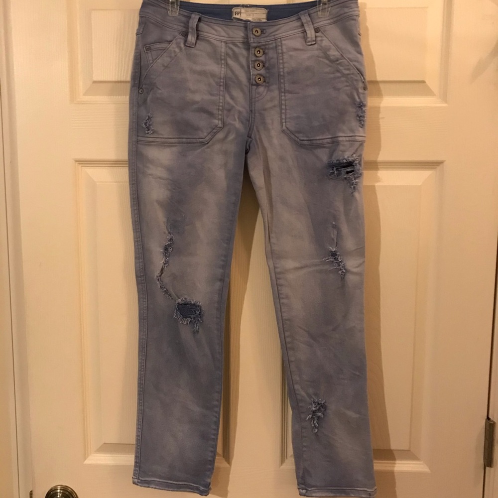 Free People Distressed Jeans